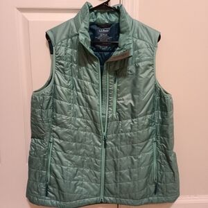 L.L. Bean Women's Green Quilted Vest
